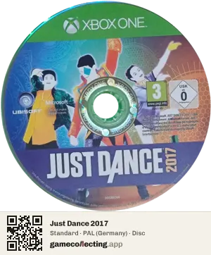 Just Dance 2017 Xbox One, PAL disc