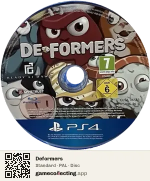 Deformers PlayStation 4, PAL disc