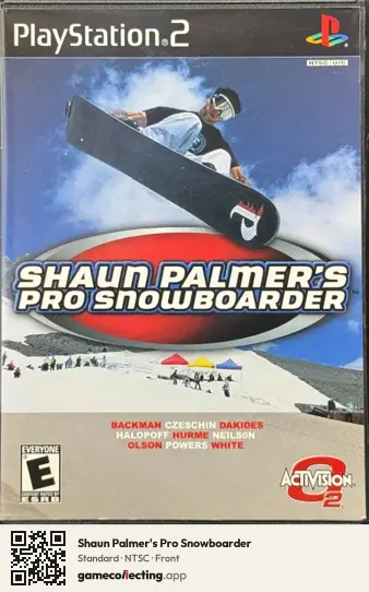 Shaun Palmer's Pro Snowboarder PlayStation 2, NTSC box front