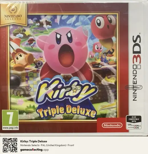 Kirby: Triple Deluxe Nintendo 3DS, United Kingdom box front