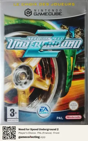 Need for Speed Underground 2 Nintendo GameCube, France box front