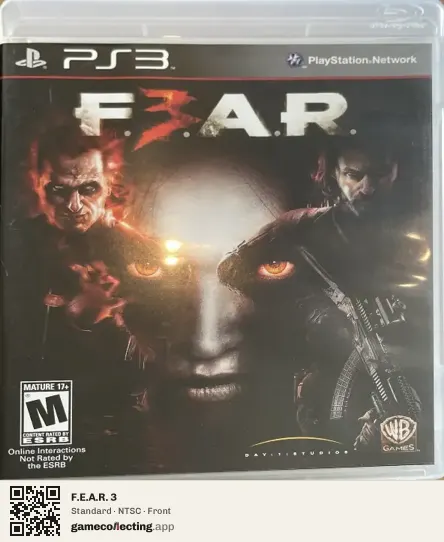 F.E.A.R. 3 PlayStation 3, NTSC box front