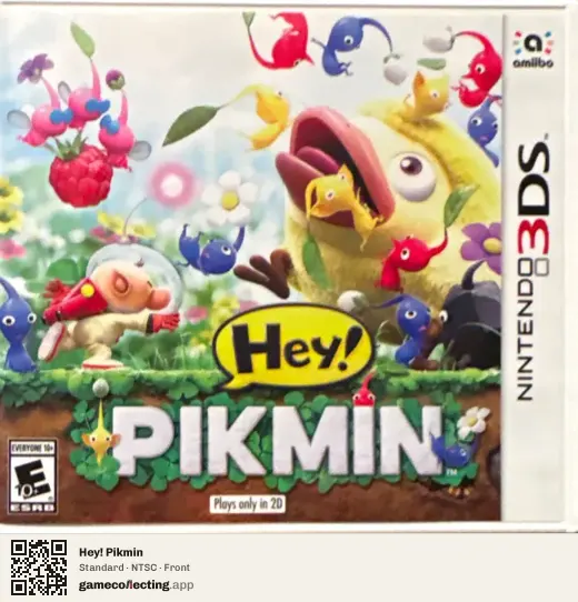 Hey! Pikmin Nintendo 3DS, NTSC box front