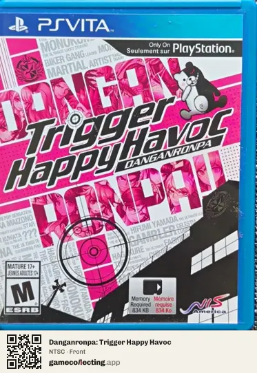 Danganronpa: Trigger Happy Havoc PlayStation Vita, NTSC box front