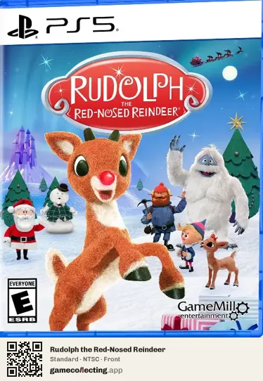Rudolph the Red-Nosed Reindeer PlayStation 5, NTSC box front