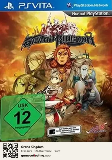 Grand Kingdom PlayStation Vita, Germany box front
