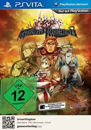 Grand Kingdom PlayStation Vita, Germany box front