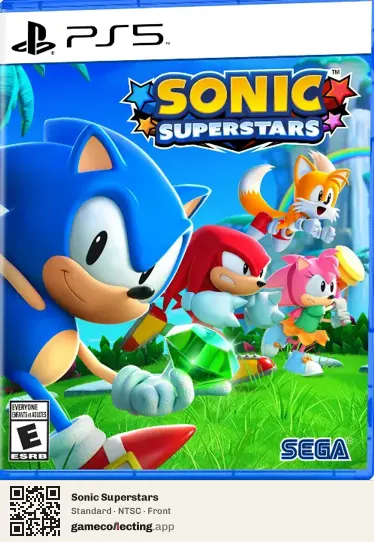 Sonic Superstars PlayStation 5, NTSC box front