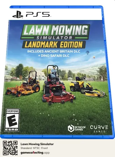 Lawn Mowing Simulator PlayStation 5, NTSC box front