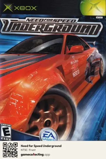 Need for Speed Underground Xbox, NTSC box front