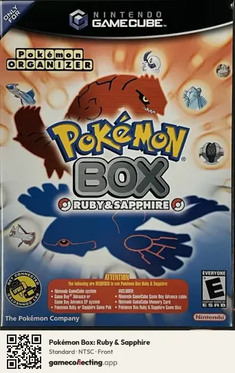 Pokémon Box: Ruby & Sapphire Nintendo GameCube, NTSC box front