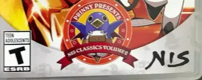 Prinny Presents NIS Classics Volume 2, the ESRB box on its front