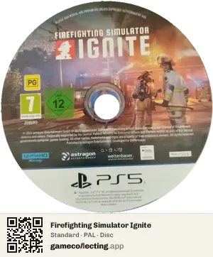 Firefighting Simulator Ignite PlayStation 5, PAL disc