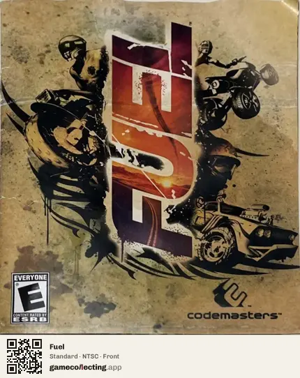 Fuel PlayStation 3, NTSC box front