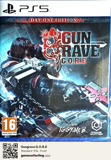 Gungrave G.O.R.E PlayStation 5, PAL box front