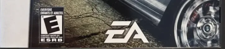 Need for Speed: Most Wanted, the ESRB box on its front