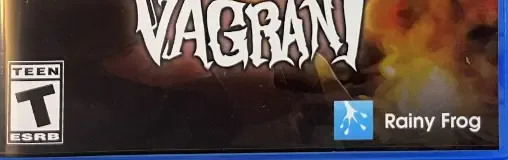 Sword of the Vagrant, the ESRB box on its front
