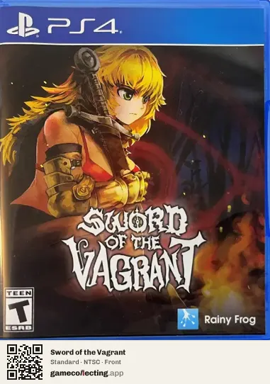 Sword of the Vagrant PlayStation 4, NTSC box front