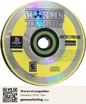 Worms Armageddon PlayStation, NTSC disc