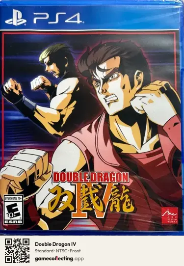 Double Dragon IV PlayStation 4, NTSC box front