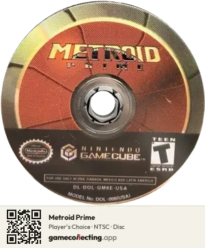 Metroid Prime Nintendo GameCube, NTSC disc
