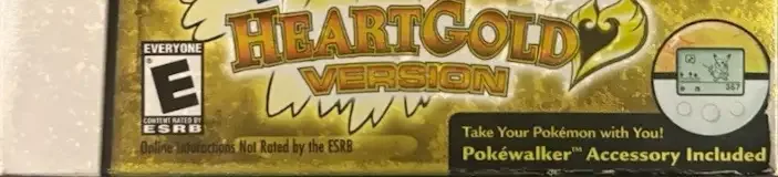 Pokémon HeartGold Version, the ESRB box on its front