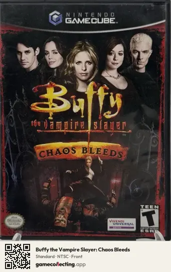 Buffy the Vampire Slayer: Chaos Bleeds Nintendo GameCube, NTSC box front