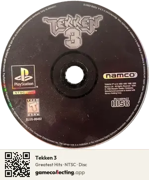 Tekken 3 PlayStation, NTSC disc