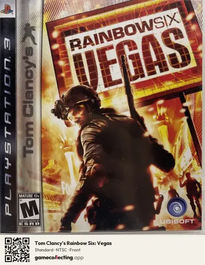 Tom Clancy's Rainbow Six: Vegas PlayStation 3, NTSC box front