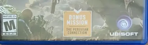 Tom Clancy's Ghost Recon: Wildlands, the ESRB box on its front