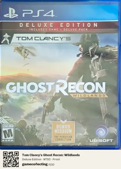 Tom Clancy's Ghost Recon: Wildlands PlayStation 4, NTSC box front