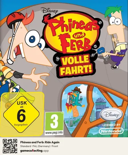 Phineas and Ferb: Ride Again Nintendo DS, Germany box front