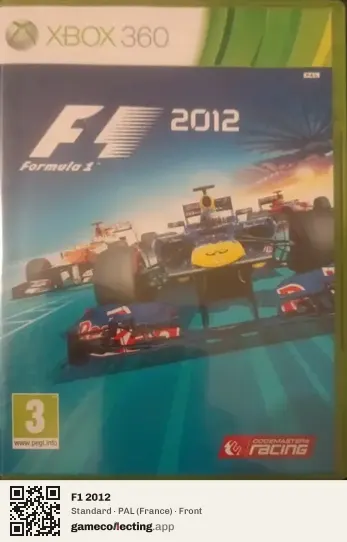 F1 2012 Xbox 360, France box front