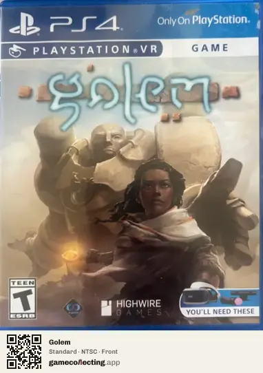 Golem PlayStation 4, NTSC box front