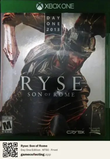 Ryse: Son of Rome Xbox One, NTSC box front