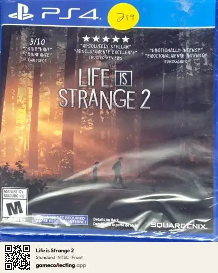 Life is Strange 2 PlayStation 4, NTSC box front
