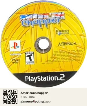 American Chopper PlayStation 2, NTSC disc