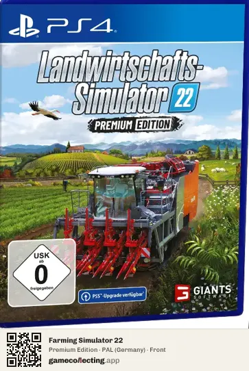 Farming Simulator 22 PlayStation 4, Germany box front