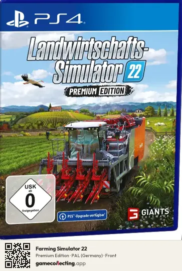 Farming Simulator 22 PlayStation 4, Germany box front