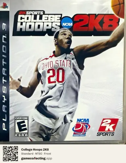 College Hoops 2K8 PlayStation 3, NTSC box front