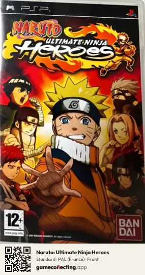 Naruto: Ultimate Ninja Heroes PlayStation Portable, France box front