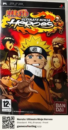 Naruto: Ultimate Ninja Heroes PlayStation Portable, France box front
