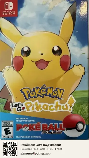 Pokémon: Let's Go, Pikachu! Nintendo Switch, NTSC box front