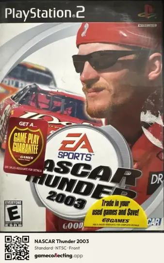 NASCAR Thunder 2003 PlayStation 2, NTSC box front