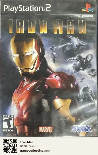 Iron Man PlayStation 2, NTSC box front