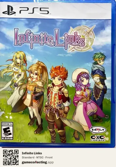 Infinite Links PlayStation 5, NTSC box front