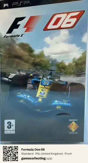 Formula One 06 PlayStation Portable, United Kingdom box front