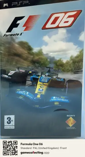 Formula One 06 PlayStation Portable, United Kingdom box front