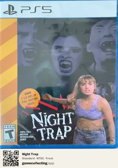 Night Trap PlayStation 5, NTSC box front