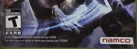 SoulCalibur V, the ESRB box on its front